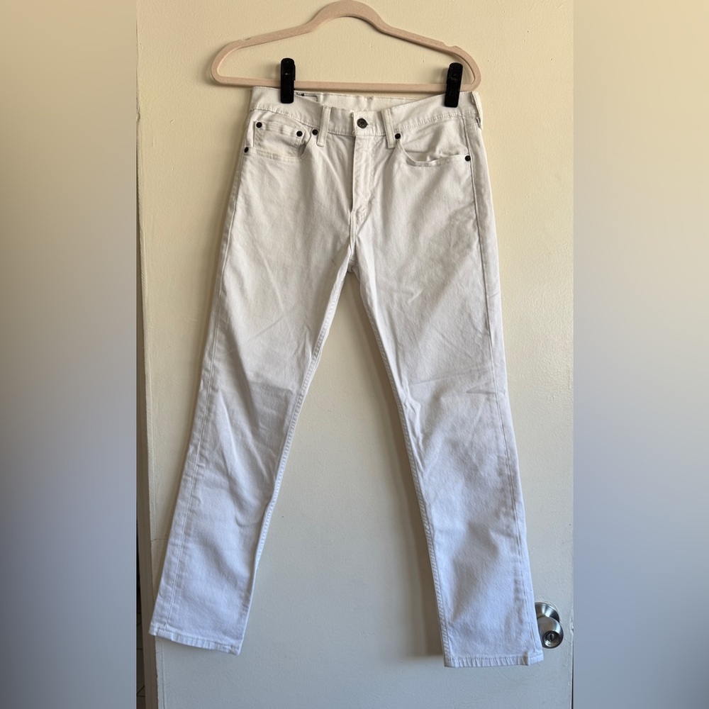 Levi's Men's 511 Slim Fit White Straight Jeans